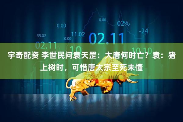 宇奇配资 李世民问袁天罡：大唐何时亡？袁：猪上树时，可惜唐太宗至死未懂